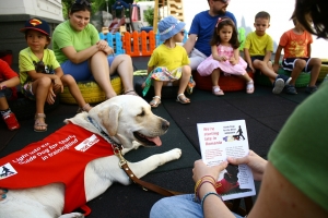 dog visit at Acorns Nursery